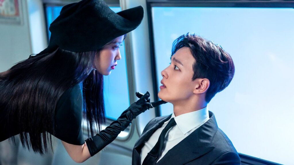 Hotel Del Luna romantic scene featuring Jang Man Wol and Goo Chan Sung